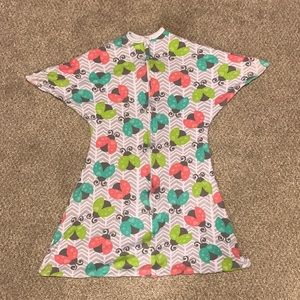 Sleeping baby Zipadee zip ladybug medium